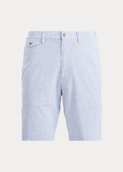 Pantalones Cortos Polo Ralph Lauren Hombre Azules / Blancos - Stretch Classic Fit - RSPMN5473